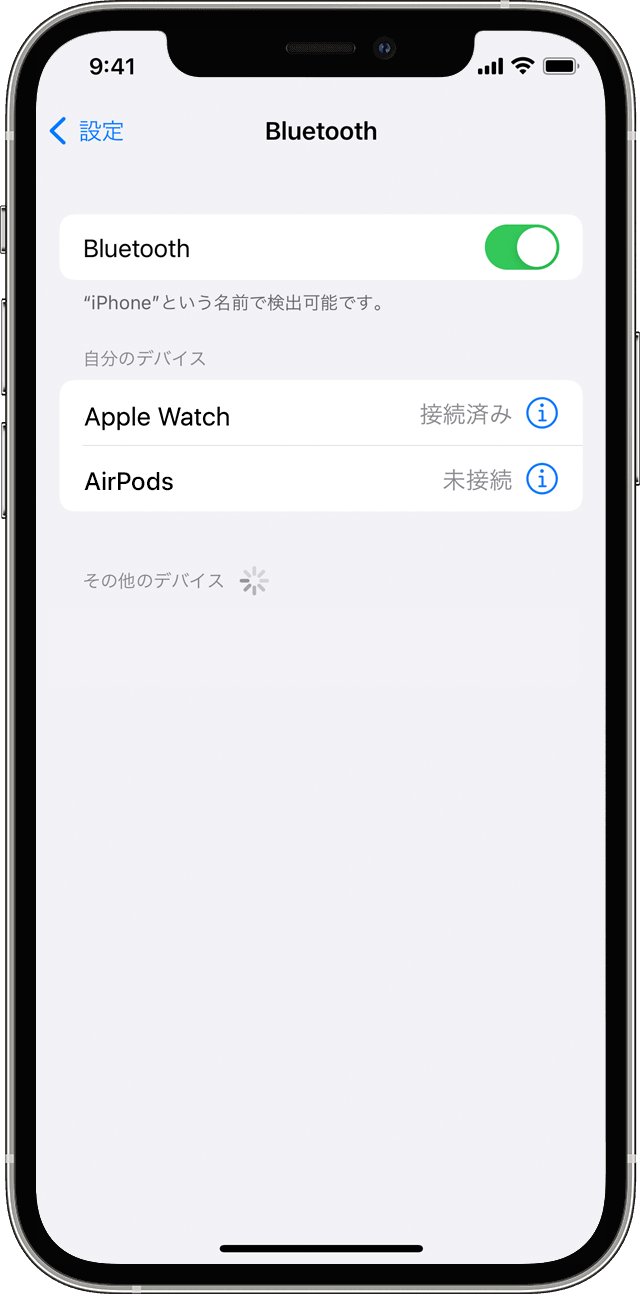 iPhoneの設定