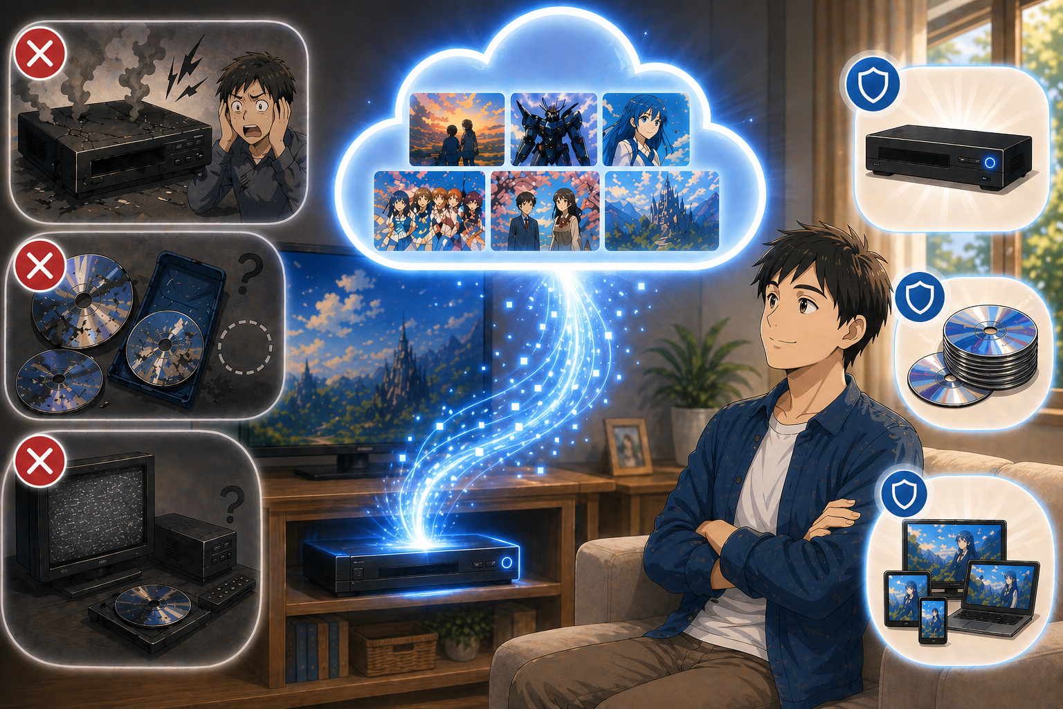 レコーダー故障の不安を解消する「クラウド保存」という選択肢